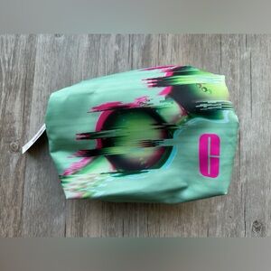 Clinique Green & Pink Makeup Bag